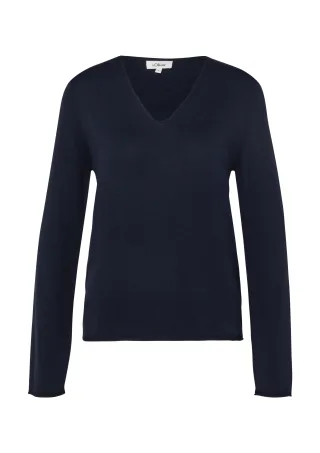 s.Oliver - Strickpullover blau - Gr. - 42
