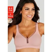 petite fleur by Lascana T-Shirt-BH (Packung, 2 Stück) ohne Bügel aus Baumwolle – auch ideal für große Größen, bequemer BH