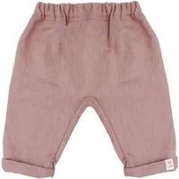 MAXIMO Stoffhose GOTS BABY-Krempelhose, uni Leinenoptik (1-tlg)