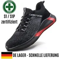 IRON FORCE S1 / S1P oder SBP - jeweils CE ISO zertifizierter Sicherheitsschuh (durchtrittsicher, bequem, leicht, rutschfest, atmungsaktiv) Stahlkappenschuhe Arbeitsschuhe Berufsschuhe sportlich elegant