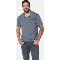 Jan Vanderstorm Poloshirt BRORTE mit Brustprint & Stickerei