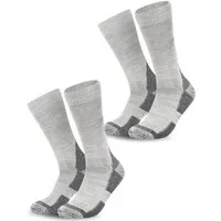 Alpenwert Wandersocken Socken mit Merinowolle für Damen & Herren Socken Arbeit, Wandern (2 Paar) Anti-Schweiß-Geruch, Antibakteriell