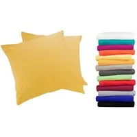 MOON Heimtextilien Kissenbezug / Seitenschläferkissenbezug 2er Pack MOON-Luxury Linon 100% Baumwolle, Linon