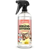 bio-chem Geruchsentferner Enzymreiniger Katzenurin 750 ml mit Mikroorganismen gegen Tiergerüche (1x Geruchsentferner Katze 0.75 l Handsprayflasche)