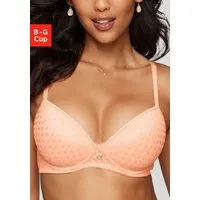 LASCANA Schalen-BH mit Bügel & Spitze über nahtlosen Cups – auch ideal für große Größen