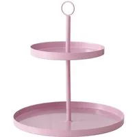 MF Dekoetagere Etagere Samina – Zarte Eleganz in Hellrosa 2 Etagen, lackiertes Eisen (1 St)