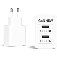 Alpha Electronics 45W USB C Schnell Ladegerät für iPhone Air 17 16 15 14 13 12 11 Serie USB-Ladegerät (3000 mA, Spar-Set, 1-tlg., Universalkompatibel, für Macbook iPhone iPad Air/iPad Pro/iPad mini/Airpod pro Serie uvm)