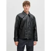 Jack & Jones Bikerjacke JJECASABLANCA PU JACKET NOOS mit Fronttaschen