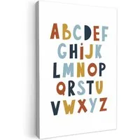 OneMillionCanvasses® Leinwandbild Pädagogisch - Das Alphabet lernen - Jungen - Buchstaben, Fotodruck (1 St), Kinderzimmer Deko, Mädchen und Jungen Bilder 20x30 cm