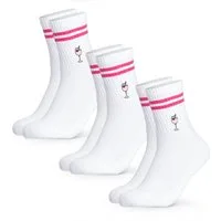 OCCULTO Tennissocken Damen & Herren Motiv Tennissocken 3er Pack (Modell: Summer) (3-Paar)