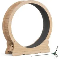 Mondeer Tier-Intelligenzspielzeug Katzenlaufrad, MDF, Innendurchmesser 100cm Leises Scrollrad und Sicherheitsschloss-Design