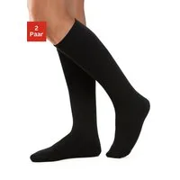 Lavana Thermostrümpfe Kniestrümpfe Innen warm angeraut (Packung, 2-Paar) für warme Füße