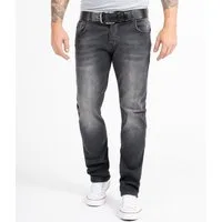 Rock Creek Straight-Jeans Herren Jeans Regular Fit Dunkelgrau RC-2158