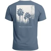 Neverless Print-Shirt Herren T-Shirt Backprint Sommer-Shirt mit Palmen Rückendruck Vintage mit Print