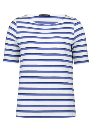 Betty Barclay - Ringelshirt Weiß/Blau - Gr. - 44
