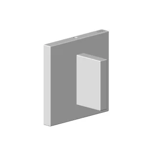 Dornbracht Griff für Zwei- / Drei-Wegeumstellung Ersatzteile 90207800203 80 x 80 x 45 mm Platin 90207800203-08