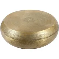 Casa Moro Couchtisch Sofatisch Couchtisch Gold Tisch Aluminium (Boho Chic Lounge Wohnzimmer-Tisch, 1-St., 1 Tisch), Durchmesser ca. Ø 98 cm aus Aluminium gehämmert, TSV8020