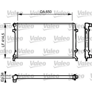 Valeo Motork?hler Audi Seat Skoda VW 735120