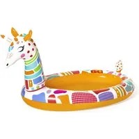 Bestway Planschbecken Groovy Giraffe, (Packung, 1-tlg., 266 x 157 x 127 cm), Inkl. Wassersprüher