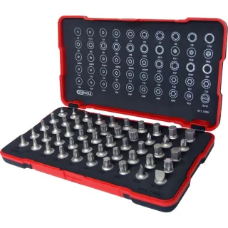 KS Tools 1/4 Zoll Bit-Stecknuss-Satz, extra kurz, 50-tlg - 911.1850
