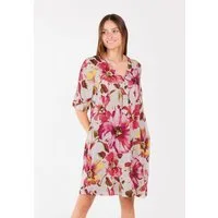 Key Largo Druckkleid WD YARD v-neck (1-tlg)