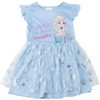 Disney Frozen Sommerkleid Mädchen Kleid leichtes für warme Tage und Kindergarten (Packung)