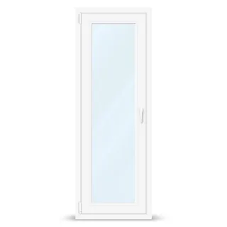 Balkontüren, Kunststoff aluplast Ideal 4000, Weiß, 1-teilig drehkipp links, 600 x 1800 mm, individuell konfigurieren