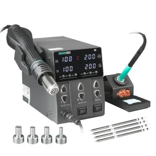 SUGON 212 2-in-1 Soldering Station 760W Hot Air Gun High Power T12 Soldering Iron LCD Display Welding Repair Tools Adjus