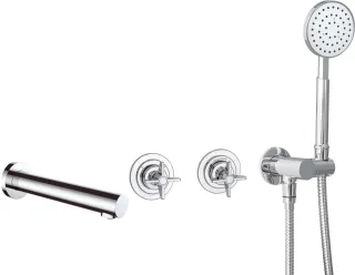 Neuesbad Serie 400 Unterputz-Duschset, mit Badewannenauslauf, Oberfläche: chrom NB1DENAC_09TQ1