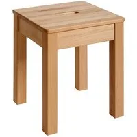 Krok Wood Hocker 1x Hocker mit Eingriff Tomas aus Massivholz