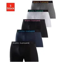 Bruno Banani Boxer Boxershorts für Herren (Packung, 5-St) mit Streifen Logo Webbund