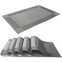 Intirilife Platzset, (Set, 6-St., 6x Platzset), Tischset Tischmatte Untersetzer abwischbar hitzebeständig