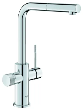 GROHE 5-in-1 Armatur GROHE Blue 104430, azb. L-Auslauf für Kühler Home/Pro chrom, 1044300001 1044300001