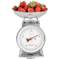ProfiCook Küchenwaage PC-KW 1247, analog, mechanisch, 5 kg, Tara-Funktion, Edelstahl