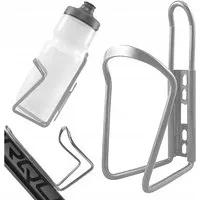 VERK GROUP Fahrrad-Flaschenhalter 2er Fahrrad Flaschenhalter Aluminium Schwarz Silber Universal, (Packung), 2er-Set aus Aluminium, Für Flaschen bis ca. 1,5 Liter