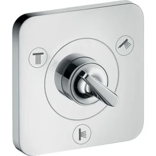 hansgrohe Axor Citterio E Fertigmontageset 36772000 Unterputz-Ab- und Umstellventil 120x120mm, chrom
