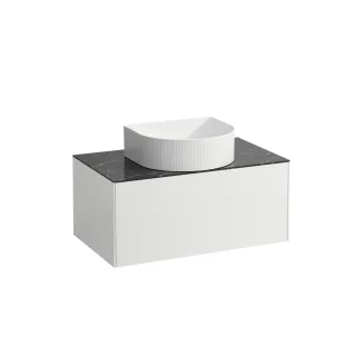 LAUFEN Waschtischunterschrank Sonar 457x777x341 Aus mi 1Schubl, H812340/1/2/3 weiss matt? m. H4054110341431