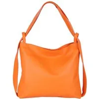 MIRROSI Beuteltasche aus Echtleder, Made in Italy, Shopper Tasche auch als Rucksack 2 in 1, Tragetasche (47x37x9cm) mit viel Stauraum