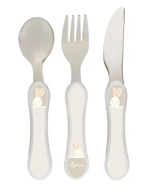 Sigikid 25402 Besteck-Set Hase Vanilla