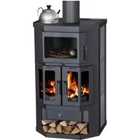 Victoria 05 Kaminofen EEK A Kaminofen mit Backfach+Herdplatte Victoria Taro 2F Speckstein, 9,51 kW