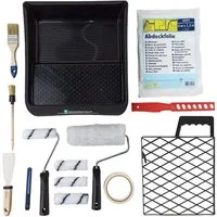 Scorprotect® Farbroller Renovier-Komplett-Set 16-teilig für Malerarbeiten