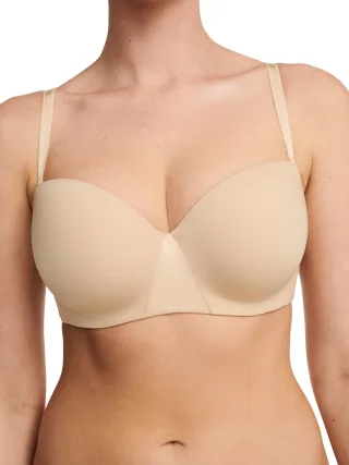 Chantelle Lingerie - Essentiall Bandeau T-Shirt-BH golden beige - Gr. - 80 D