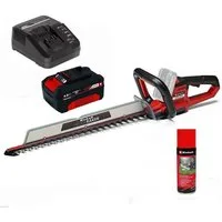 Einhell Akku-Heckenschere ARCURRA 18/55 mit Akku 4.0 Ah & Ladegerät 18V + Pflegespray