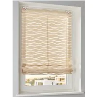 Rollo Raffrollo, heine, halbtransparent, Ösen mit Fensterhaken