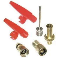 bahama 35741 Adapter Autoventil, Fahrradventil, Ballnadel, Luftventil zu Ventiladapter, 6 teiliges Adapter Set für Fahrrad Auto Ball und Luftventile