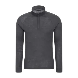 Mountain Warehouse - "Merino II" Base Layer Oberteil für Herren (Grau)