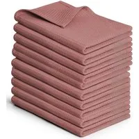 Blumtal Geschirrtuch Set 50x70 oder 30x30 cm, 100% Baumwolle, (10-tlg), Saugfähig, schnell trocknend, waschbar, 100% Baumwolle