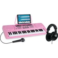 McGrey Home-Keyboard BK-4910 Einsteigerkeyboard mit 49 Tasten und Kopfhörer (Spar-Set, inkl. Mikrofon, Kopfhörer & Notenständer), mit 16 Sounds, 10 Rhythmen und Lernfunktion