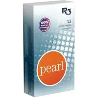 R3 Kondome Pearl Packung mit, 12 St., perlgenoppt, extra dick, stimulierend, Anal geeignet
