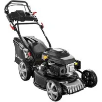 BRAST Benzinrasenmäher mit Antrieb, 5,2kW(7PS), TÜV geprüft, 4 Takt OHV Motor, E-Start, 48 cm Schnittbreite, 30-80mm Schnitthöhe, 60L Fangkorb, Stahlgehäuse, 19224 E-Start